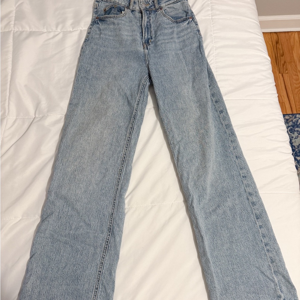 H&M Light Blue Flare Jeans